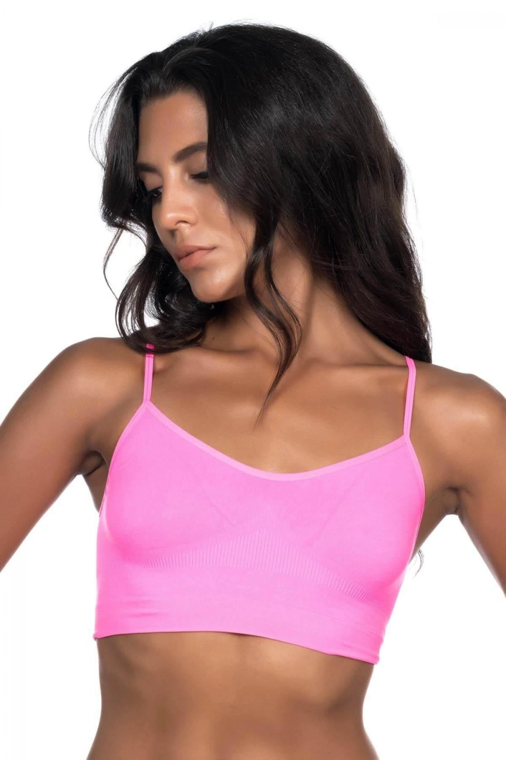 Neon Soft İp Askı Büstiyer - Fuşya - KLBN29489