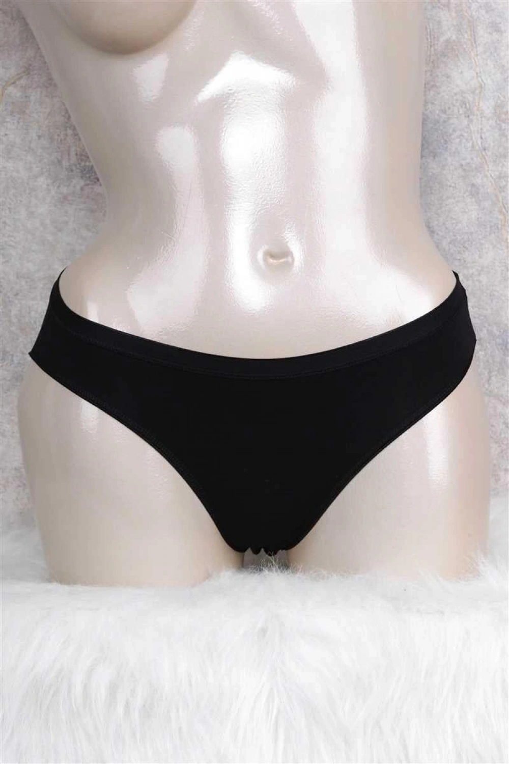 Pamuklu Düşük Bel Geniş Bel Lastikli Slip - KLBN27501