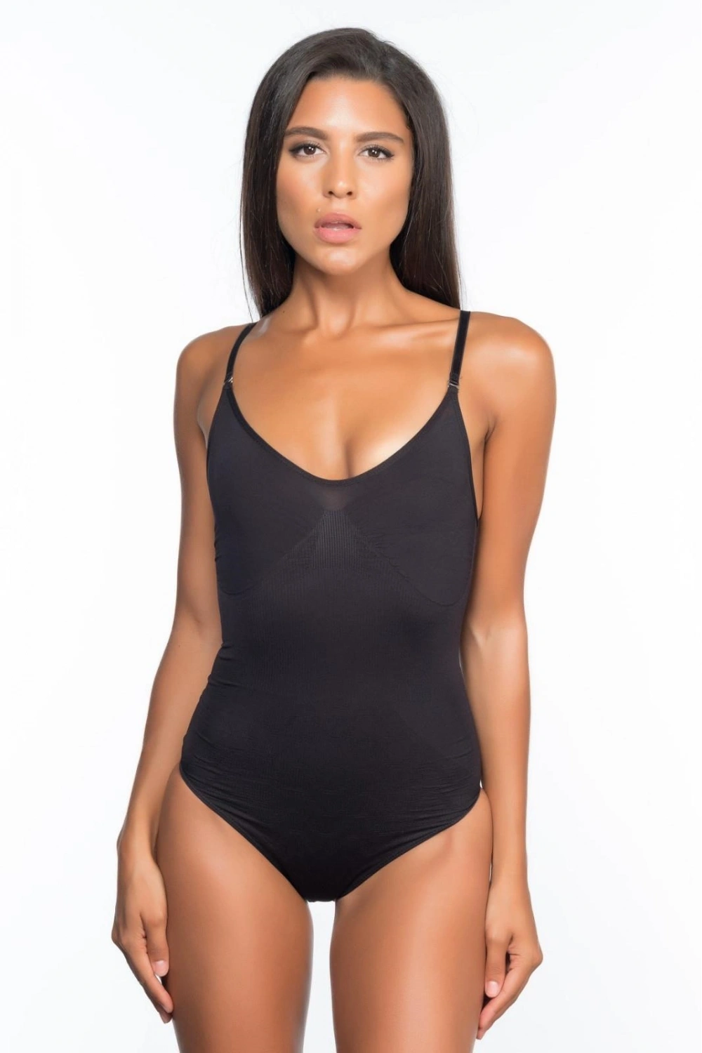 Siyah Desenli Body Korse