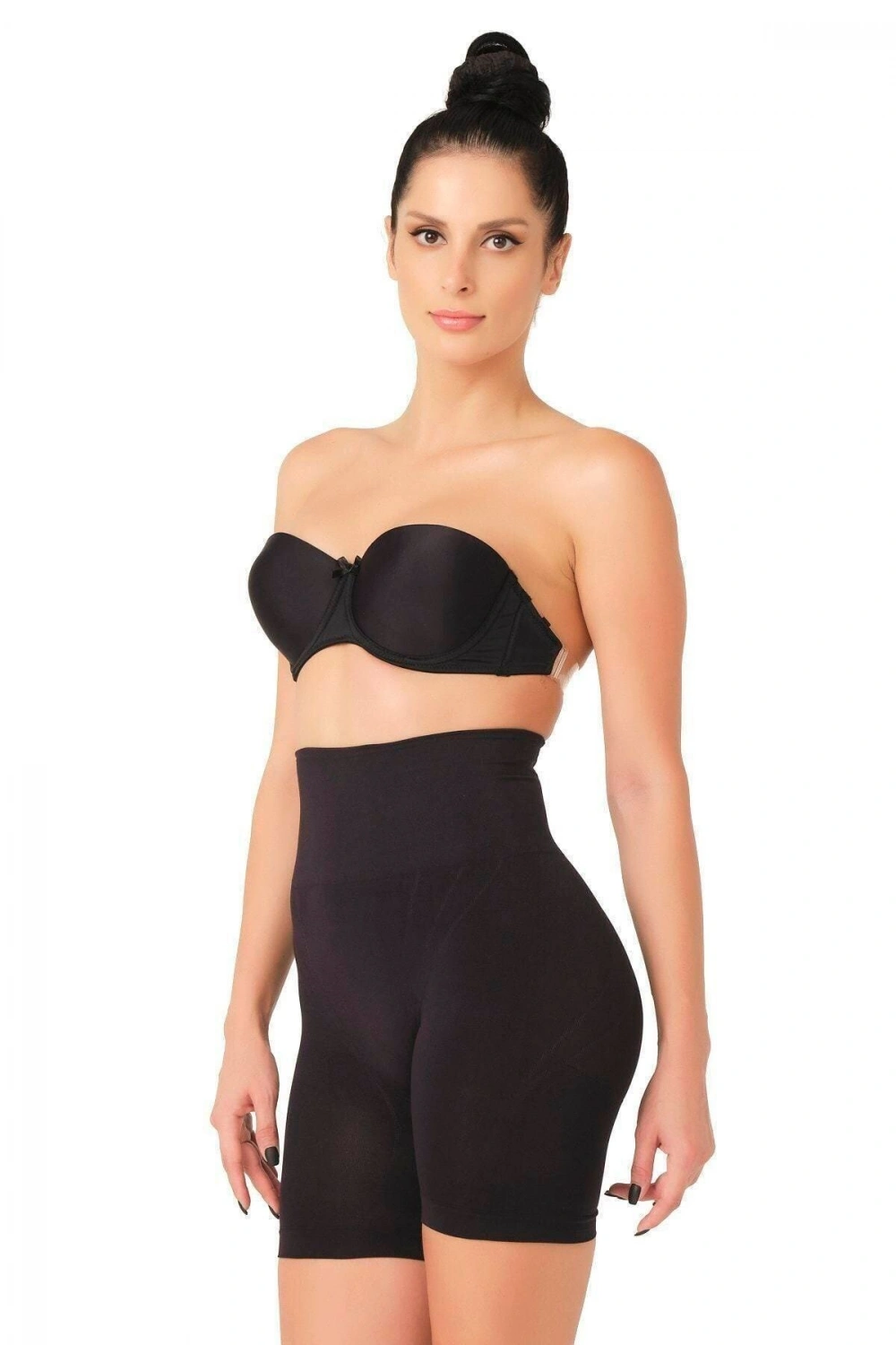 Düşük Bel Double Pantalon Korse - Siyah - KLBN29329