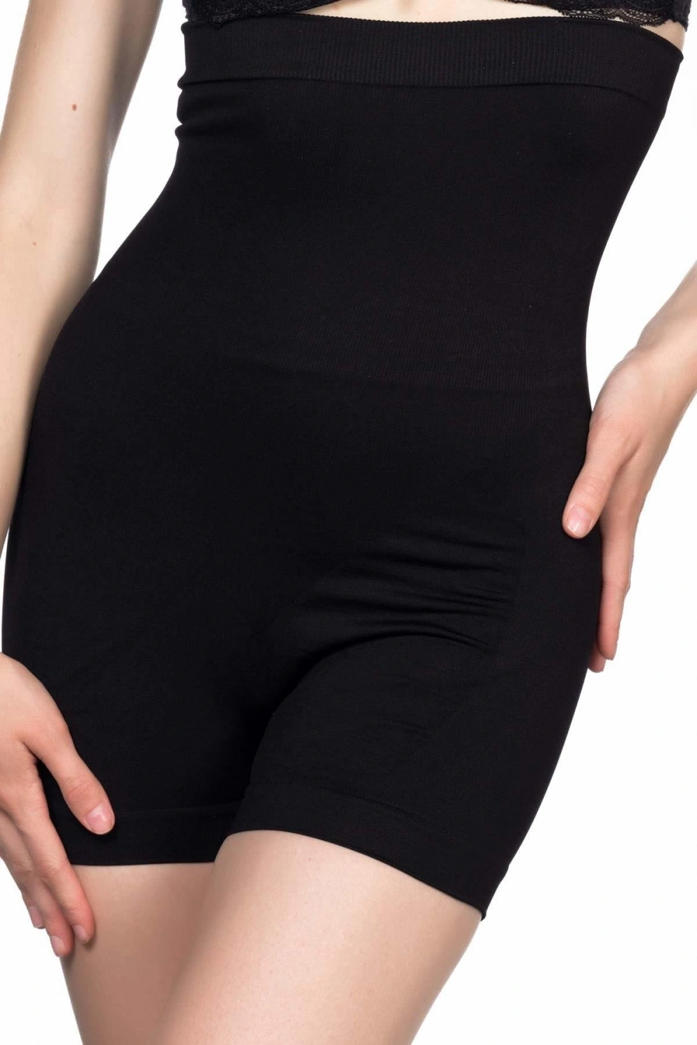 Yüksek Bel Boxer Korse - Siyah - KLBN29906