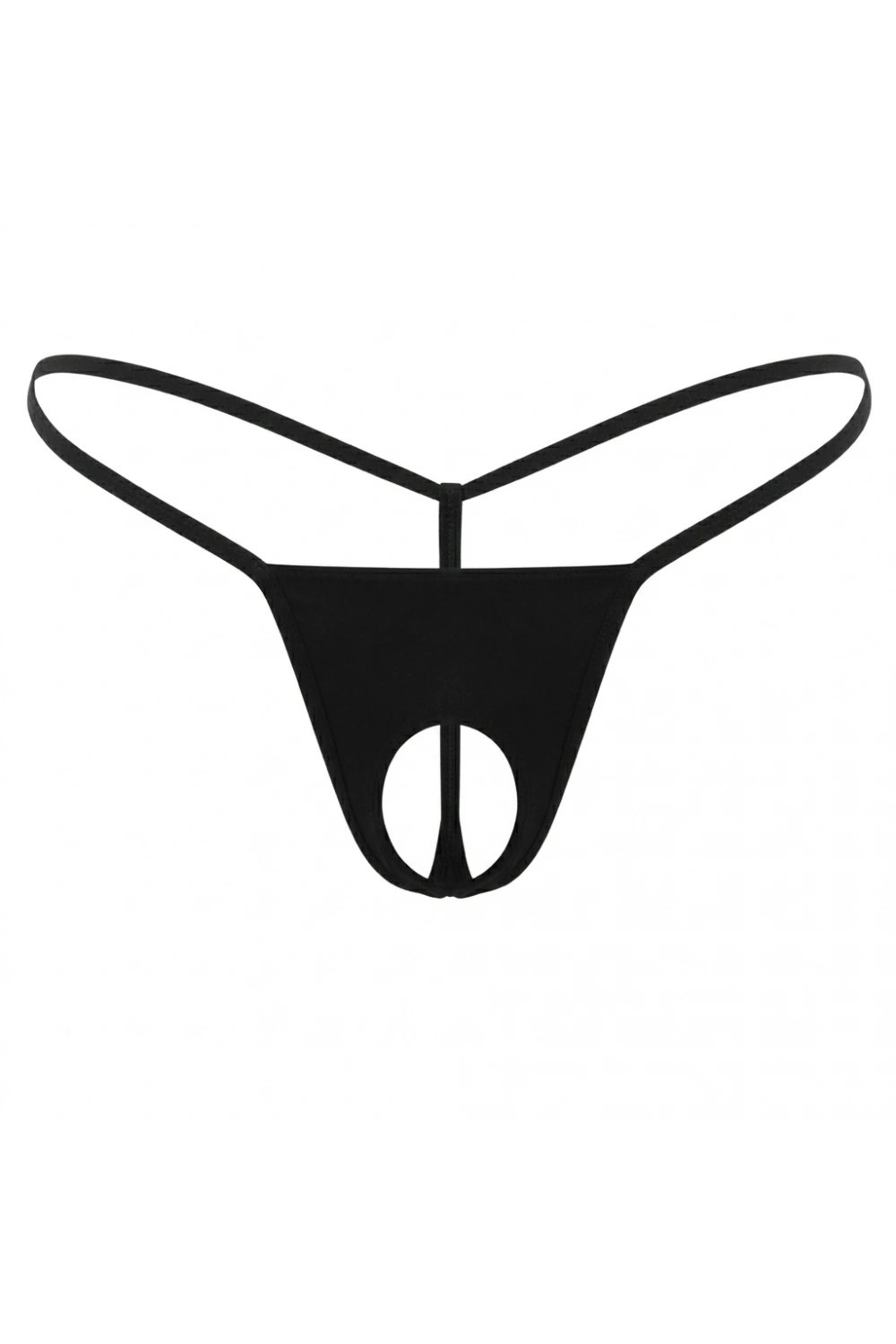 Siyah Özel Bölgesi Açık Kadın String 0056
