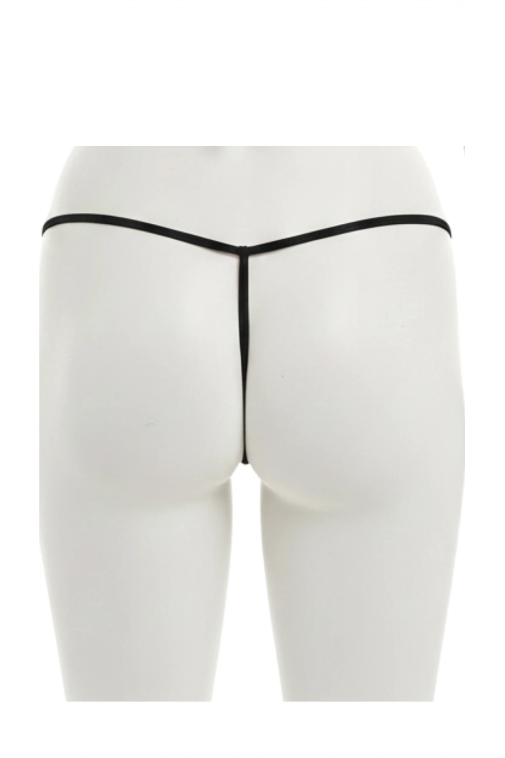 Siyah Özel Bölgesi Açık Kadın String 0056