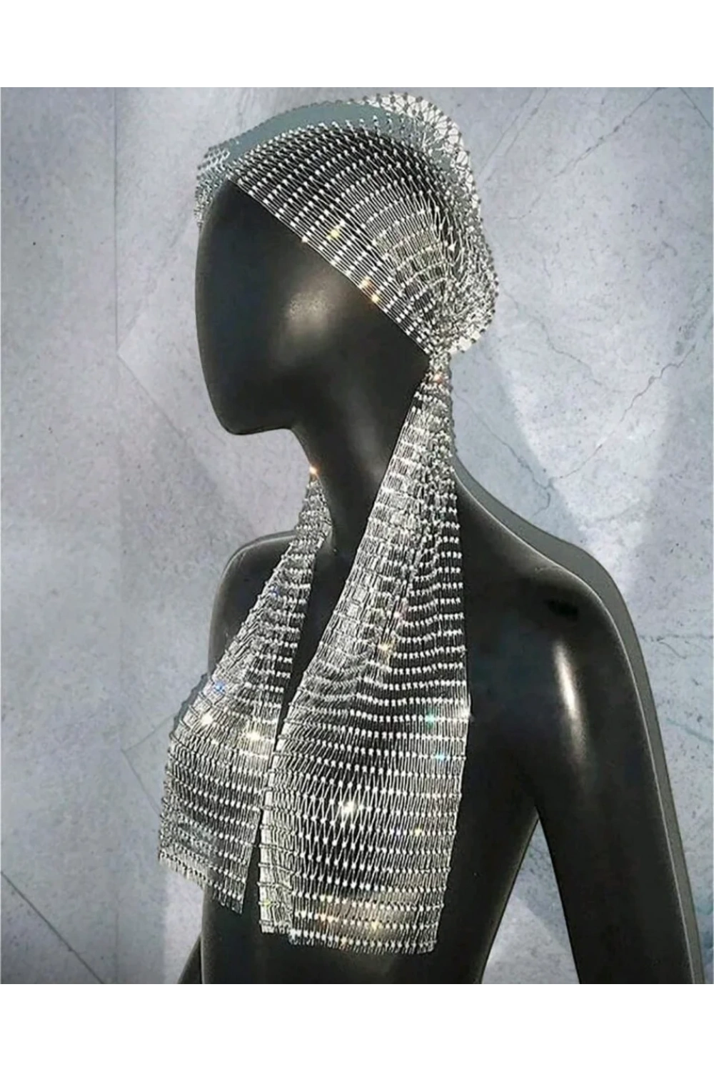 Taşlı Kafa Aksesuarı Kristal Bandana
