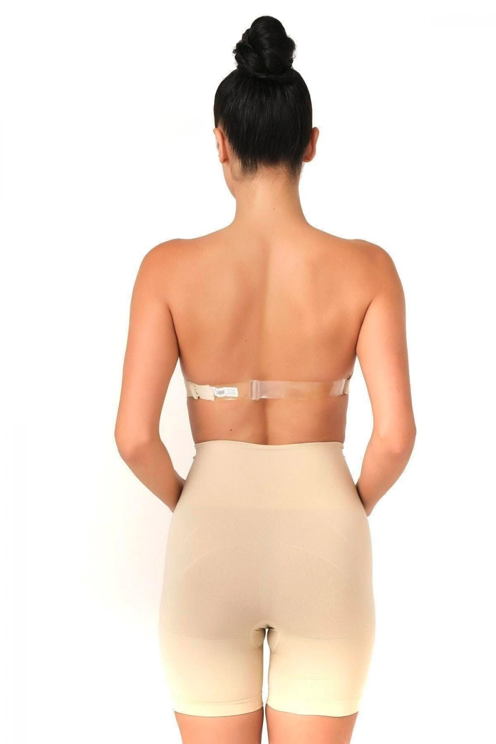 Düşük Bel Double Pantalon Korse - Ten - KLBN29331