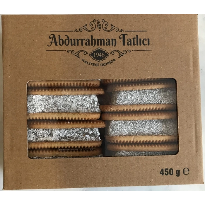 BİSKÜVİLİ LOKUM ŞEFFAF 450 GR
