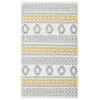 Eko Halı Nk 09 Grey Yellow Modern İskandinav Kilim