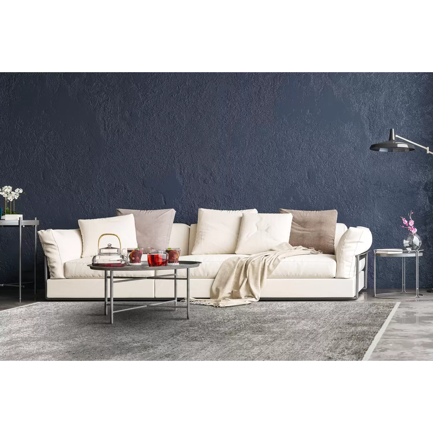 Eko Halı Fresco Fs 10 Cream Grey Xw Modern Salon Halısı