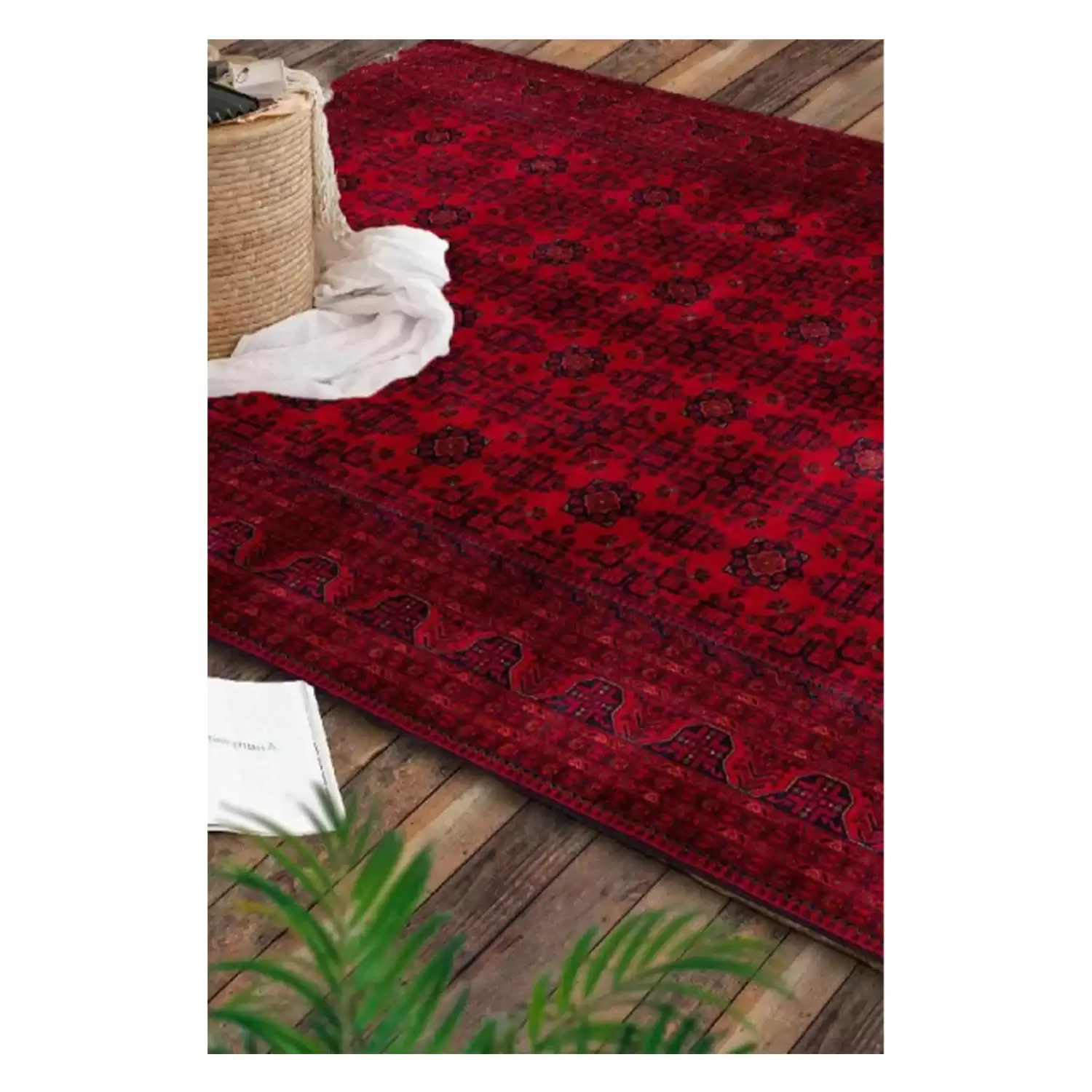 Evimod Antik 05 Geleneksel Kilim Desenli Vintage Yıkanabilir Kaymaz Taban Dekoratif Halı