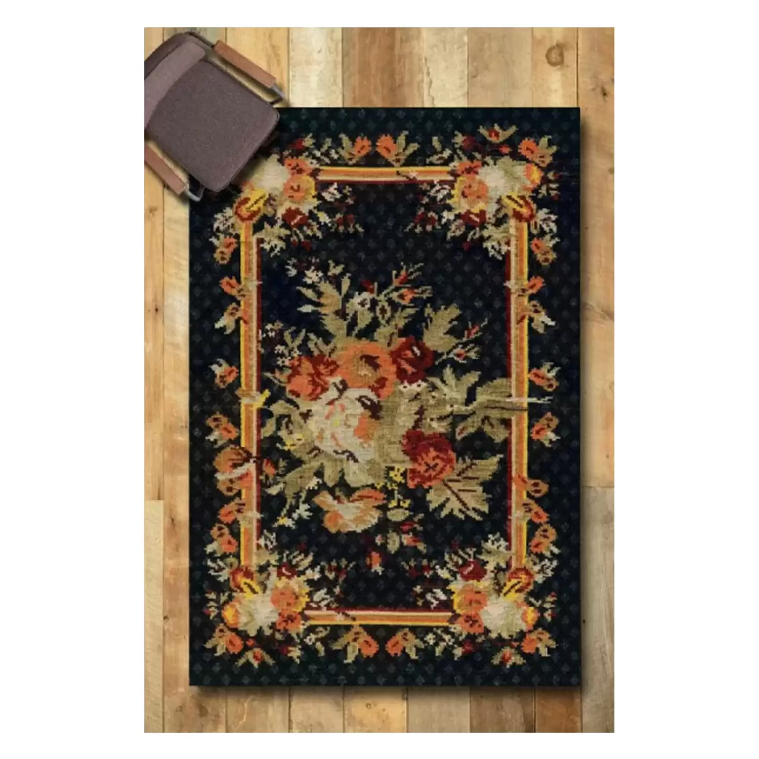 Evimod Antik 11 Geleneksel Kilim Desenli Vintage Yıkanabilir Kaymaz Taban Dekoratif Halı