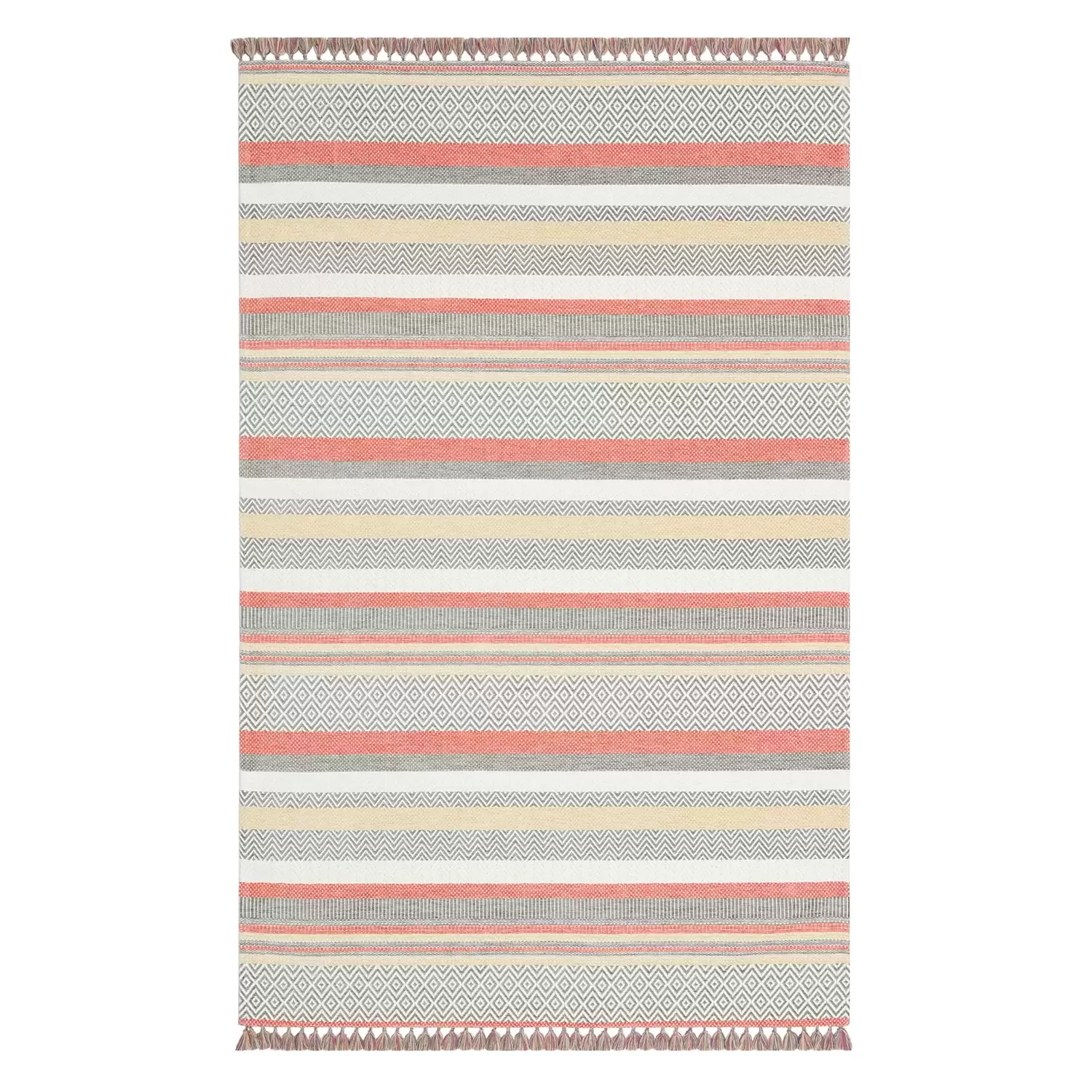 Evimod Aztec Az 01 Powder Yıkanabilir Saçaklı Kilim