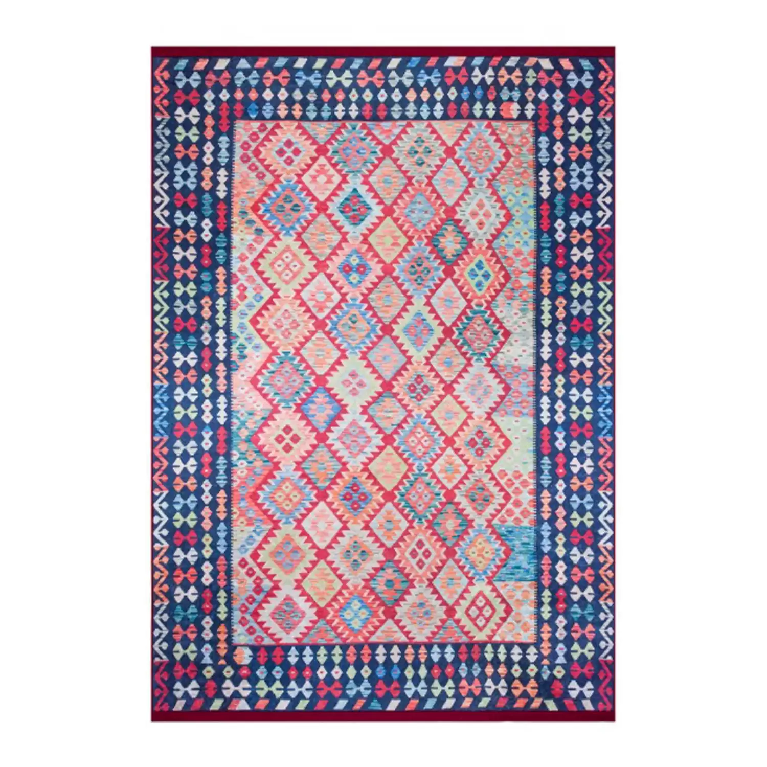 Evimod Cotton Afgan 01 Geleneksel Pamuk Tabanlı Dokuma Kilim 750-00