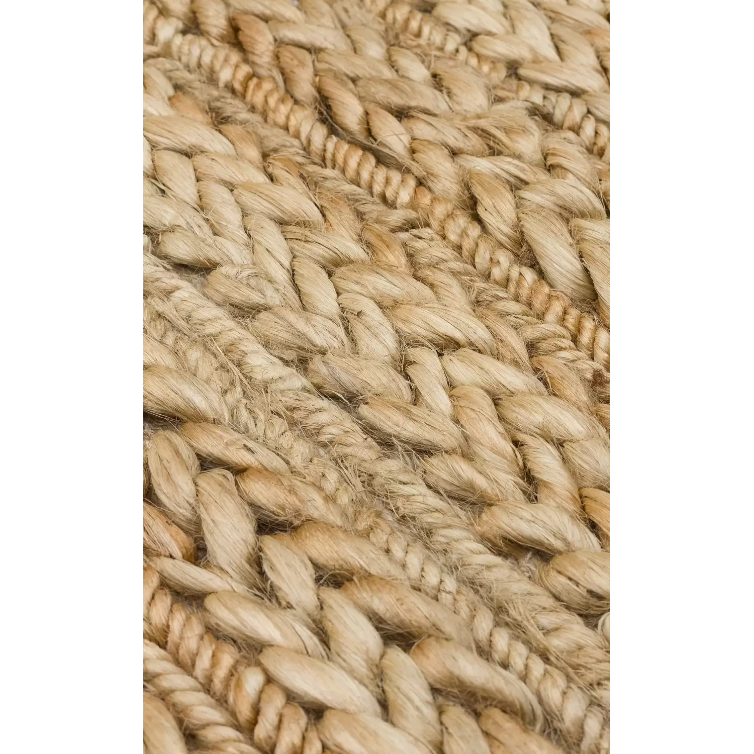 FLATWEAVE KILIM 0075 El Dokuma Naturel Jüt Hasır Halı