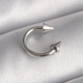316L Çelik Gümüş Renk Halka Çivi Model Kadın Piercing