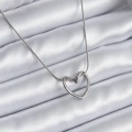 316L Çelik Gümüş Renk Kalp Model Kadın Kolye - Lisinya