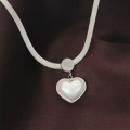 316L Çelik İtalyan Zincir Kalp Kolye