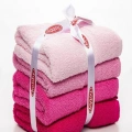 4´lü 50x90 Havlu Seti Pembe