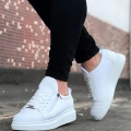 Beyaz Kapitone Erkek Casual Ayakkabı