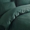 Çift Kişilik Jakarlı Saten Nev Takımı Hexa Yeşil