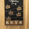 Dekoratif Home Keys Ahşap Resimlik Ve Notluk (kahverengi) ( Lisinya )
