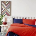 Özdilek Çift Kişilik Ranforce Nev Takımı Colormix Kırmızı Lacivert