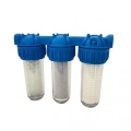 Su Filtresi Aktive Karbon Siliphoslu Kireç Önleyici Yıkanabilir Kartuşlu 3lü 10 inç - 3/4 (Lisinya)
