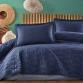 Tek Kişilik Yatak Örtüsü Lorna v2 Lacivert