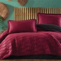 Tek Kişilik Yatak Örtüsü Lorna v5 Bordo