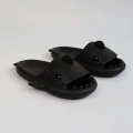WG500 Köpekbalığı Siyah Unisex Tam Ortopedik Terlik Shark Slides