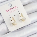 Xuping Zirkon Taşlı I Model Gold Renk Kadın Küpe