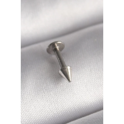 316L Çelik Gümüş Renk Çivi Model Piercing - Lisinya