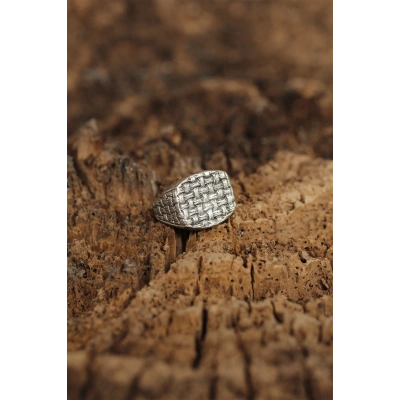 Ayarlanabilir Motifli Erkek Yüzük - Lisinya