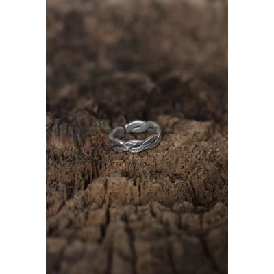 Ayarlanabilir Örgü Tasarımlı Erkek Yüzük