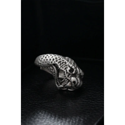 Ayarlanabilir Yılan Model Erkek Yüzük - Lisinya