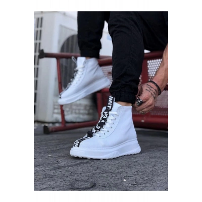 Beyaz Erkek Yarım Bilek Bot