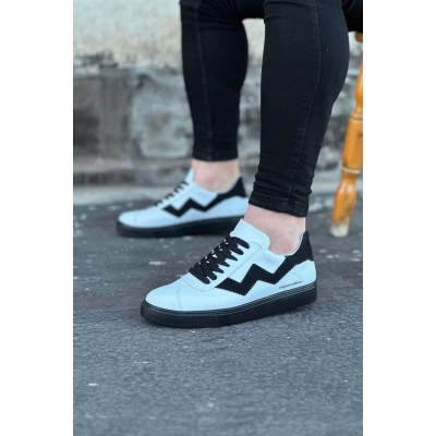 Beyaz Siyah Erkek Casual Ayakkabı