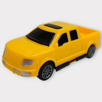 Çek Bırak Arabalar 10 Cm - Sarı Pick-Up (Lisinya)