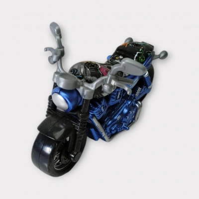 Çek Bırak Custom Motorsiklet 9 Cm - Mavi (Lisinya)