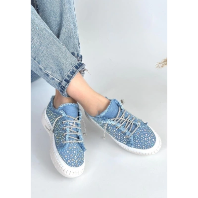 Guji Mavi Kot Bağcıklı Spor Ayakkabı - Lisinya