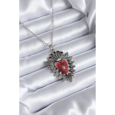 Gümüş Renk Paşabahçe Aksesuar Model Kadın Kolye - Lisinya