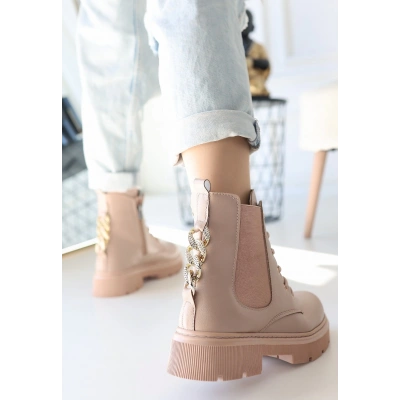 Harte Nude Cilt Bağcıklı Bot