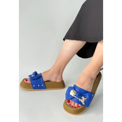 Jude Mavi Cilt Ayıcıklı Terlik