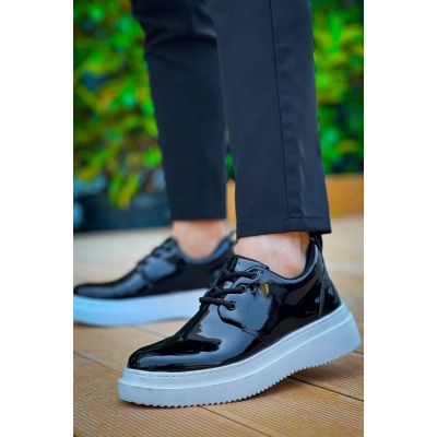 KB-X3  Kuback Siyah Rugan  Bağcıklı  Günlük Erkek  Ayakkabı