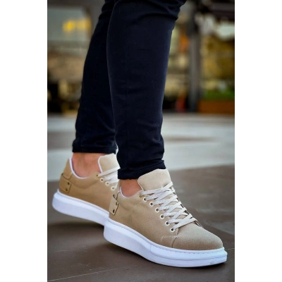 KB047  Kuback Bej Süet Günlük Erkek  Ayakkabı