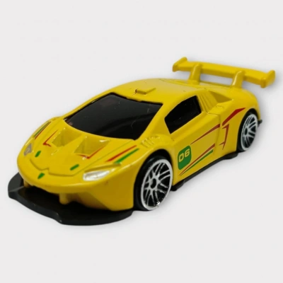 Metal Mini Arabalar  8 cm - Sarı - 1 (Lisinya)