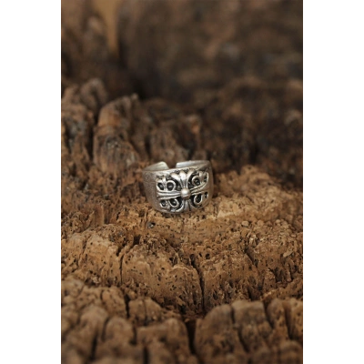 Motifli Ayarlanabilir Erkek Yüzük - Lisinya