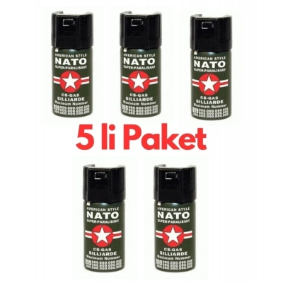 Natoo Bıber Gazı 5 Adet Birden ( Lisinya )