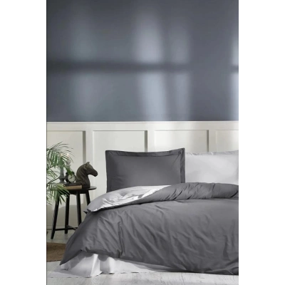 Özdilek Çift Kişilik Ranforce Nev Takımı Colourist Gümüş Antrasit