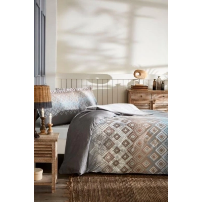 Özdilek Çift Kişilik Ranforce Nev Takımı Pietre Mavi