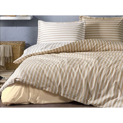 Özdilek Çift Kişilik Ranforce Nev Takımı Trioline Kahve